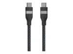 Anker USB C į USB C 240W Upcycled-Braided Greito Įkrovimo Laidas A82E2 (1,8 m, Juodas)