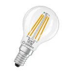 OSRAM CLP40 DIM 3.4W 827 FIL CL E14 P LED reguliuojama la&scaron;o formos lempa, skaidri, 2700K