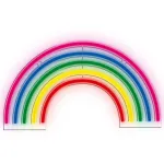 Manta SNL33MTT Style Neon RAINBOW LED neono stiliaus &scaron;viestuvas, maitinamas USB arba 3 x AA baterijomis