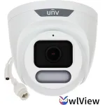 UNIVIEW IPC3628LE-ADF40K-WP 8MP Turret IP kamera su 4mm objektyvu, PoE, IR 40m, IP67, IK10