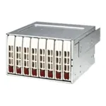 Supermicro CSE-M28E1 Mobile Rack (Beige) - 2-Bay 2,5 inch SAS/SATA HDD/SSD Enclosure su ventiliatoriumi 5,25 colio lizdui