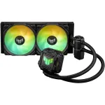 ASUS TUF GAMING LC II 240 ARGB skysčio au&scaron;inimo komplektas 12 cm juoda