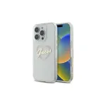 Guess GUHCP16LHCHGSPT IML Heart Hard Case, skirta Apple iPhone 16 Pro 6.3, permatoma