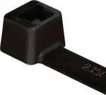 HellermannTyton T30R-W-BK-C1 Kabelio rai&scaron;tis, vidiniai dantukai, 150 mm x 3,5 mm, juodas, poliamidas 6.6, 100 vnt.