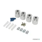 Synergy 21 LED Light Panel Surface Mount Frame Kit Cylinder for V1 & V2 Panels White