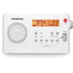 Sangean PR-D7 White ne&scaron;iojamas AM/FM stereo radijo imtuvas su žadintuvu