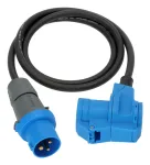 Brennenstuhl CEE adapterio kabelis 230V 16A 1,5m H07RN-F 3G2.5 juodas