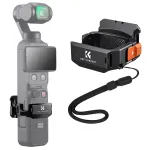 KF laikiklio adapterio apsauginis rėmelis, skirtas DJI Osmo Pocket 3 / 4, su GoPro laikikliu ir 1/4 inch trikojo sriegiu - juodas