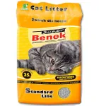 Super Benek Compact Natural 25 L &ndash; kauliantis bentonitinis kačių kraikas, pilki granulės, biologi&scaron;kai skaidus