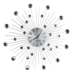 Sieninis laikrodis ESPERANZA EHC002 &ndash; mechaninis, apvalus, 50 cm skersmens, aliuminio rėmas, stiklinis dangtelis, nerūdijančio plieno apdaila