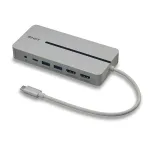 Lindy DST-Mx Duo USB-C ne&scaron;iojamojo kompiuterio / MacBook mini dokų stotelė su dviem ekranais (4K) ir 100W įkrovimo perdavimu