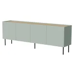 Komoda cama meble FELLINI 2000&times;400&times;700 mm, alyvuogė su aliejumi dengtu ąžuolo vir&scaron;umi, MDF rėmas