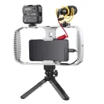Godox VK1-UC Vlogging rinkinys su USB-C mikrofonu, LED &scaron;viesa ir trikoju i&scaron;maniesiems telefonams