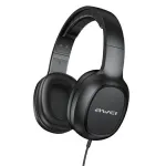 AWEI GM-6 Ausinės žaidimams su mikrofonu, laidinės, 3,5 mm lizdas, 40 mm tvarkyklės, juodos