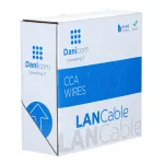DSIT CAT5e lauko tinklo kabelis F/UTP AWG 24/1 vientisas laidininkas 100 metrų juodas