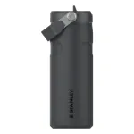 STANLEY IceFlow Bottle Flip Straw 2.0 0,47L juoda termo gertuvė su &scaron;iaudeliu