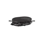 Tristar RA-2996 Raclette grilis 8 asmenims, 1200 W, neprideganti dvi pusės plok&scaron;tė, 8 keptuvės, juoda/sidabrinė