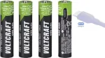 VOLTCRAFT VC-AAA400USB USB-C įkraunamos Li-Ion AAA baterijos 400 mAh 1,5 V - 4 vnt.