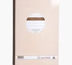 LE DAUPHIN Manifold Commandes A4 dublikatiniai užsakymo blankai, 2 dalių be anglies popieriaus, 297 x 210 mm, 50 rinkinių bloknotelyje 1272D