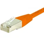 EXERTIS CONNECT 857960 Cat.6 F/UTP komutacinis kabelis, 10 m, oranžinis, Slim Boot