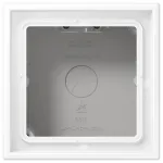 JUNG LS 581 A WWM vieno lizdo vir&scaron;tinkinis gaubtas, LS CUBE, lakuotas duroplastas, sniego baltumo spalvos, matinis