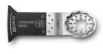 FEIN E-Cut Standard lenktas pjūklo geležtė medienai, gipso kartonui ir plastikui, 50 mm, Starlock, 3 vnt. paketas 63502226220