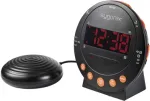 Sygonix SY-5266562 elektroninis žadintuvas, juodas, fluorescencinis ekranas