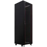 IT-BUDGET 19 inch serverio spintos SRK - 42U - 600x1000 mm - stiklinės/plieninės durelės - i&scaron;ardytos - juodos 90ITB19SRK42610GSN
