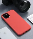 CYOO BioCase, skirta iPhone 12 Pro Max 6,7 colio - raudonas - biologi&scaron;kai skaidrus kietas dėklas (CY121899)