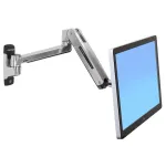 ERGOTRON LX HD Sėdėjimo-stovėjimo sieninis laikiklis monitoriui (poliruotas aliuminis)