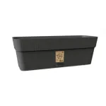 STEFANPLAST Ethica gėlių dėžė su padėklu 50x18x17 cm, pilka