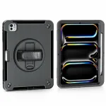 4smarts Rugged Case Grip 541161 apsauginis dėklas Apple iPad Pro 11 (M5 2025 / M4 2024), 27,9 cm (11 colių), polikarbonato/TPU, su stovu, juodas