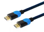 Savio GCL-02 HDMI kabelis 1,8 m HDMI A tipas (Standartinis) Juoda,Mėlyna