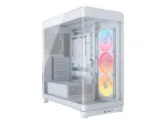 Korpusas PC Corsair 4500X LX-R RGB grūdintas stiklas Midi bok&scaron;tas baltas