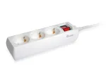 Equip 245551 ilginimo laidas 1.5 m 3 AC lizdai Baltas