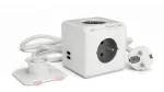 PowerCube USB Extended 3m 2404 pilkas &ndash; ilginamasis lizdų blokas su USB