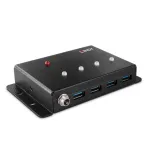 USB &scaron;akotuvas Lindy 4 prievadų USB 3.0 metalinis