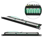 Patch Panel Extralink CAT6 UTP 0,5U 24 prievadai