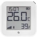 Patalpų temperatūros ir drėgmės jutiklis Shelly H&T Gen3 Wi‑Fi Baltas