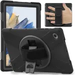 eSTUFF ES683609-BULK CHICAGO galinis dangtelis plan&scaron;etei 26,7 cm (10,5 colio), skirtas Samsung Galaxy Tab A8, silikonas, polikarbonatas, su ekrano apsauga, juodas