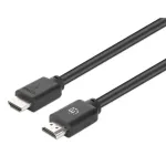 Manhattan HDMI 4K@60Hz laidas su Ethernet, 22,5 m, tinka VISIEMS 4K ir 1080p/HD naudojimams &ndash; atnaujinkite dabar arba turėkite parengtį, kai prireiks, Vyri&scaron;kas į Vyri&scaron;ką, Juodas, Ultra HD 4k x 2k, Viso gyvenimo garantija, Premium High Speed