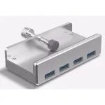 ALLNET ALL-USB3-HUB-4-CLIP USB 3.2 Gen 1 &scaron;akotuvas 4&times; Type-A 5000 Mbit/s sidabrinis