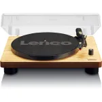 Lenco LS-50 record player w. loudspeaker wood