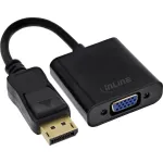 InLine 17197B DisplayPort adapterio kabelis, DP ki&scaron;tukas / VGA lizdas, juodas, 0,15 m