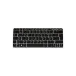 HP 776452-041 klaviatūra ne&scaron;iojamam kompiuteriui EliteBook 725 G2, voki&scaron;kas (DE) i&scaron;dėstymas, su foniniu ap&scaron;vietimu, juoda