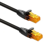 Ethernet pataisos laidas QOLTEC UTP Cat6 15 m, 2&times;RJ45, juodas
