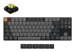 Mechaninė klaviatūra Keychron K1X-A4 80% QWERTY anglų, USB + Bluetooth, 87 klavi&scaron;ų, LED ap&scaron;vietimas, Pilka