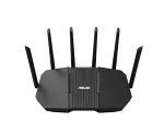 Stalininis mar&scaron;rutizatorius ASUS RT-BE90U BE9400 AiMesh &mdash; Triju juostų Wi‑Fi 7 (2,4/5/6 GHz), 9400 Mbps, 2,5 Gigabit Ethernet, 4&times; RJ‑45 LAN, USB, juodas