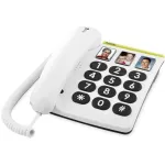 Doro PhoneEasy 331ph laidinis stacionarusis telefonas, baltas