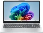 HP OmniBook 3 Next Gen AI 15-fn0655ng laptopas, AMD Ryzen AI 5 340, 16 GB RAM, 1 TB SSD, 15,6" Full HD, Windows 11 Home, sidabrinis